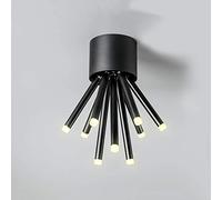 Projecteur de Plafond Moderne Et Créatif À 9 Têtes, Orientable À 360°, Panneau Led En Aluminium, Pour Décoration Intérieure, Applique Murale D'Accentuation Pour Couloir/Blanc/9/Noir/Ampoule 9W À Lumiè