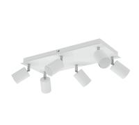 Projecteur de plafond WAIKA six flammes blanc mat incl. ampoules LED GU10 340lm [EEK: F]