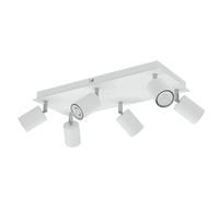 Projecteur de plafond WAIKA six flammes blanc mat incl. ampoules LED GU10 510lm [EEK: E]
