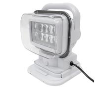 Projecteur de recherche LED, lampe de travail télécommandée, source de lumière LED (50 W), éclairage multi-angle, indice de protection IP67, télécommande à distance