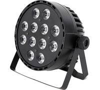Projecteur de scène, 12x10W RGBW, autonome, durée de vie des LED de 50000 heures, noir