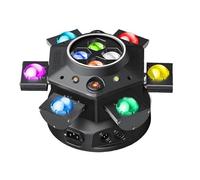 Projecteur de scène à 6 têtes mobiles 10x10W, faisceau LED multicolore rotatif, for DJ, discothèque et bars.
