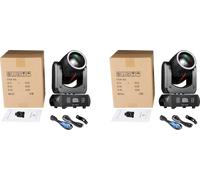 Projecteur de scène, source LED 180W, contrôle DMX, panoramique 540°, inclinaison 180°, 2pcs, prise EU