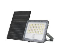 Projecteur de sécurité télécommandé à énergie solaire Luceco LED pour extérieur avec capteur infrarouge Noir 1 200lm
