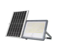 Projecteur de sécurité télécommandé à énergie solaire Luceco LED pour extérieur avec capteur infrarouge Noir 1800lm