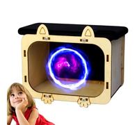 Projecteur de téléphone portable - Visionneuse de 5,51 pouces | Corps en bois - Projecteur d'hologramme home cinéma portable améliorant l'effet visuel 3D - Facile à transporter pour l'intérieur et