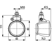 Projecteur de travail halogène HELLA pour ATLAS
