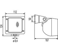 HELLA 1GA 996 083-011 Projecteur de travail