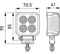 HELLA Projecteur de travail compatibilite avec 1GA 357 110-002