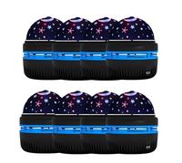 Projecteur de veilleuse, lot 2 projecteurs d'étoiles, jouets for enfants, mini projecteur LED, alimenté par USB, for maison, voiture, fête, atmosphère, taille portable(8pack)