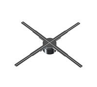 Projecteur de ventilateur d’hologramme 3D 19.7 "projecteur holographique 3D en forme d'éventail affichage publicitaire de Noël hologramme ventilateur publicité imagerie lumière affichage 3D projecteur