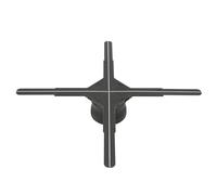 Projecteur de Ventilateur d'hologramme, Contrôle par Application WiFi, Fonction de Synchronisation d'écran de Ventilateur d'hologramme 56cm 638 Perles de Ceinture (Prise UE)