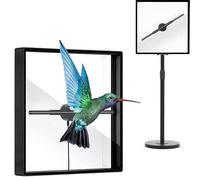 Projecteur de ventilateur hologramme 3D - Machine publicitaire verticale avec couvercle en alliage d'aluminium pour panneaux commerciaux et affichages de bar