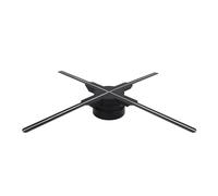 Projecteur de Ventilateur Holographique 3D 18,1 Pouces, Machine Publicitaire Holographique à 4 Pales avec Résolution HD LED 1600 X 510 PX, 510 Perles LED (Noir)