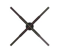 Projecteur de ventilateur holographique 3D avec LED HD, contrôle intelligent par application, bibliothèque vidéo 2000 pour la publicité et les expositions dans les magasins, bars et fêtes