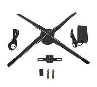 Projecteur de Ventilateur holographique 3D, Solution idéale pour Les magasins d'affaires, Les événements intérieurs et extérieurs, diamètre 52 cm, G52, 552 pièces, Perles LED