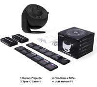 Projecteur D'étoiles 12 En 1,Veilleuse 4k Hd,Planétarium Pour Chambre D'enfants,Cadeau De Saint Valentin 360 ° Lampe De Projecteur Galaxie Rotative - Type Black