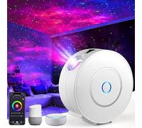 Projecteur d'étoiles, application intelligente et lampe à commande vocale, compatible avec Alexa et Google Home, pour chambre d'enfants et d'adultes