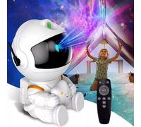 Projecteur d'étoiles Astronaute, Lampe de nuit, Galaxie, Télécommande + USB