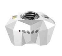 Projecteur D'étoiles Aurora Galaxy Moon Avec Télécommande Lampes De Nuit Du Ciel Cadeau For Enfants Et Adultes Haut-parleur Musique Bluetooth Décoration D'intérieur Projection Haute DéFinition(White)