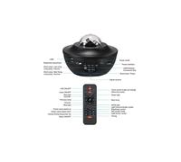 Projecteur d'étoiles avec haut-parleur Bluetooth - votre propre lampe Galaxy