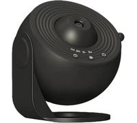 Projecteur d'étoiles de planétarium 13 en 1 avec 12 disques de film, veilleuse nébuleuse à 360°, lampe de projection céleste, projecteur de lune, alimenté par piles, blanc, 11,2 x 10,8 x 4,29 cm (noir