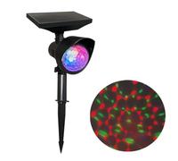 Projecteur d'Étoiles Solaire RVB Coloré pour l'Extérieur - Lumière Mobile de Noël - Lampe de Décoration Étanche pour les Vacances (Standard)