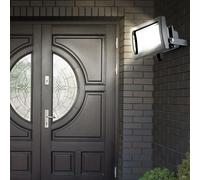 Projecteur D'extérieur Lampe Murale Spot Mobile Verre Clair Gris LED