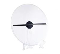 Projecteur d'hologramme de Ventilateur 3D de 30cm, Affichage publicitaire de Bureau de Lecteur de Lampe holographique de Signe de WiFi LED, Images et vidéo de Soutien,A