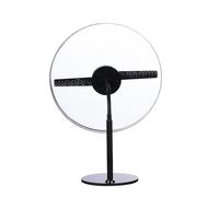 Projecteur d'hologramme de Ventilateur 3D de 30cm, Affichage publicitaire de Bureau de Lecteur de Lampe holographique de Signe de WiFi LED, Images et vidéo de Soutien,B