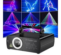 Projecteur DJ à tête mobile professionnel RVB avec télécommande, contrôle 512, prend en charge l'animation et la lecture de texte, idéal pour scène et événements de fête