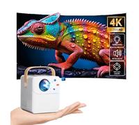 Projecteur Domestique 4K HD Compatible Wi-FI 5G pour téléphones Portables et PC, système Android intégré, idéal pour la Maison et l'extérieur
