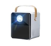 Projecteur Domestique 4K HD Compatible Wi-FI 5G pour téléphones Portables et PC, système Android intégré, idéal pour la Maison et l'extérieur (Noir)