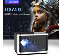Projecteur domestique Magcubic HY350, résolution native 1080P Full HD, décodage 4K, 580 ANSI, processeur Allwinner H713 Quad-Core, 2 Go de RAM, 32 Go de stockage, commande vocale HY350