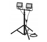 Projecteur double LED SMD 2 x 50 W, 8 500 lm, 230 V, sur pied de 1,8 m