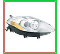 Projecteur droit H1-H1 électrique chromé avec moteur Fiat Bravo (année 2007-2...