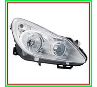Projecteur droit H1-H7 électrique chromé avec moteur Opel Corsa D- (année 200...