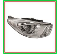 Projecteur droit H4 électrique chromé - avec moteur Hyundai I10 (Pa) - (Année...