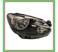 Projecteur droit Mod H4 électrique - avec moteur - noir - avec bord noir Vw U...