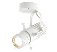 Projecteur en forme d'ouverture réglable à led, bureau au plafond ou lampe d'appoint murale, spot pour exposition de galerie d'art du musée de concert art directionnel (Blanc-S-5W,Blanc chaud-3000K)