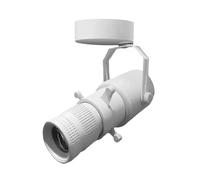 Projecteur en forme d'ouverture réglable à led, bureau au plafond ou lampe d'appoint murale, spot pour exposition de galerie d'art du musée de concert art directionnel(Blanc-M-15W,Blanc froid-6000K)