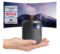 Projecteur ETOE 1080P avec système Go-ogle TV, décodage vidéo 4K UHD, Net-flix, You-Tube, Prime Video, son immersif, autofocus et correction trapézoïdale, 500 lumens ANSI, WiFi double bande Dolphin Co