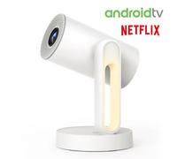 Projecteur ETOE Starfish, Android TV 11.0, rotation à 140°, 250 ANSI, décodage 4K, correction automatique du trapèze, Chromecast intégré