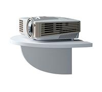 Projecteur Extensible Support de Montage for projecteur, étagère de Chevet, Longueur 13 à 8.6 pouces/34 à 22cm, Pas Besoin de poinçonner Le Bois, Blanc Support Mural pour projecteur