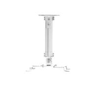 Projecteur Extensible Support de projecteur, étagère télescopique, Support de Suspension de projecteur for cintres de Plafond Support Mural pour projecteur(Blanc)