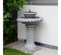 Projecteur Extérieur LED Solaire Victorien Gris Cascade Fontaine d’Eau