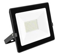 GEFOM 400270 Projecteur LED mural Aluminium/Verre 50 W Noir étanche, trempé, Intégré