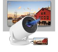 Projecteur Extérieur pour Android 12, Projecteur Portable de Film Intelligent 2,4 G 1080P avec Rotation à 180 Degrés pour L'intérieur et L'extérieur, Projecteur de Cinéma Maison