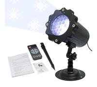 Projecteur flocon de neige avec rotation à 360 degrés
