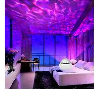 Projecteur galaxie LED 360° rotatif automatique - lampe ambiance de nuit avec télécommande USB, effet auror